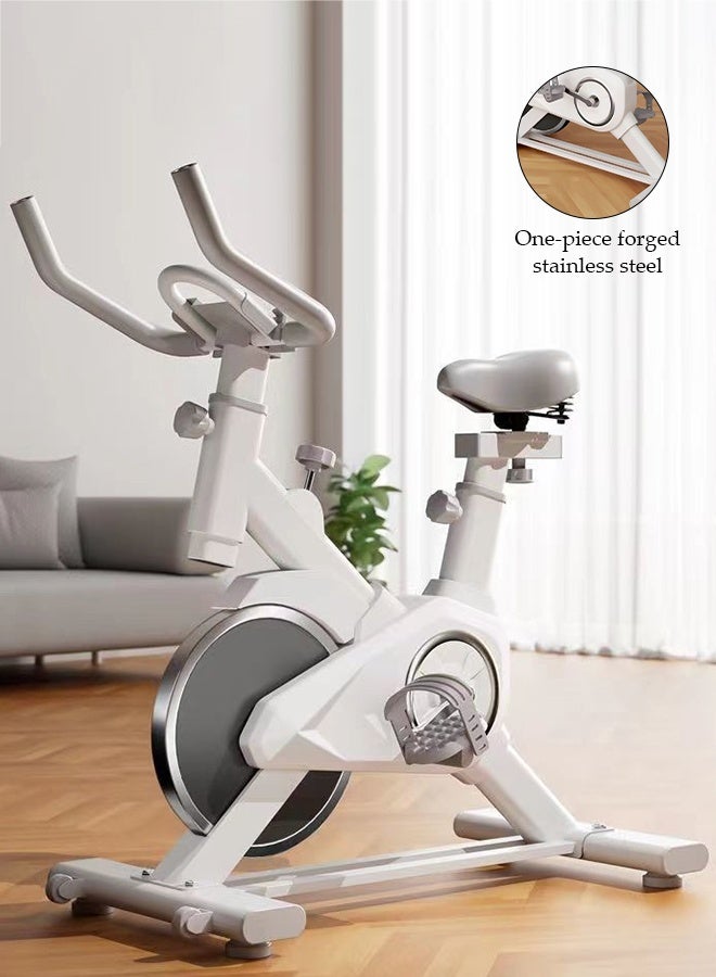 Spides Exercise Bikes Stationary Bikes with Adjustable Magnetic Resistance Curved Handlebar Silent Indoor Cycling Bike Height Adjustable Seat Spinning Bike 150 KG Loading Capacity Exercise Bikes for Home Fitness Cycle Spin Bike - Image 1